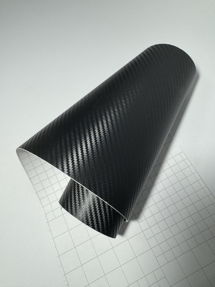 SunGrass / Виниловая пленка для авто самоклеющаяся карбон 3D черный 152х70 см / Декор для мебели  #1