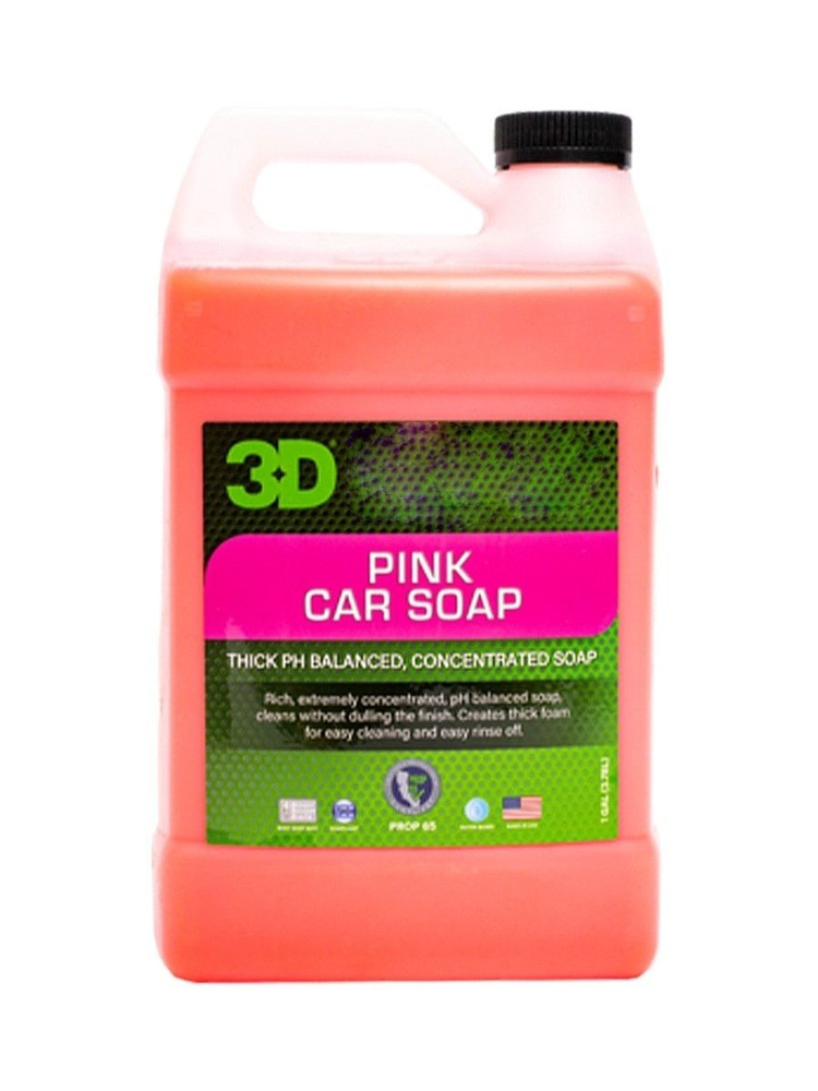 3D Pink Car Soap - концентрированный шампунь 3,78л #1