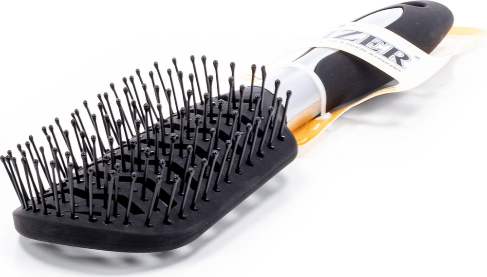 Расческа вентиляционная Kaizer / Кайзер овальная с нейлоновыми зубчиками 23см / уход за волосами  #1