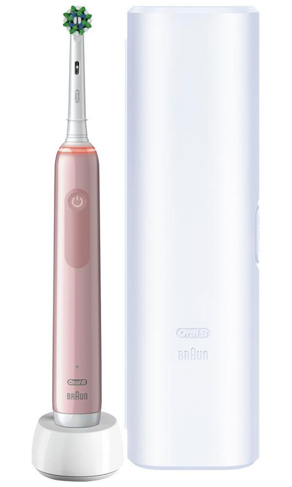 Электрическая зубная щетка BRAUN Oral-B Pro (3_D505.513.3X) розовая #1