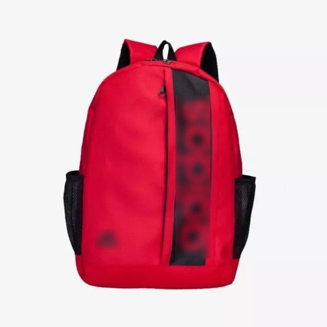 Рюкзак спортивный красный с черной полосой / портфель мужской / женский / сумка / в школу Рюкзак  #1