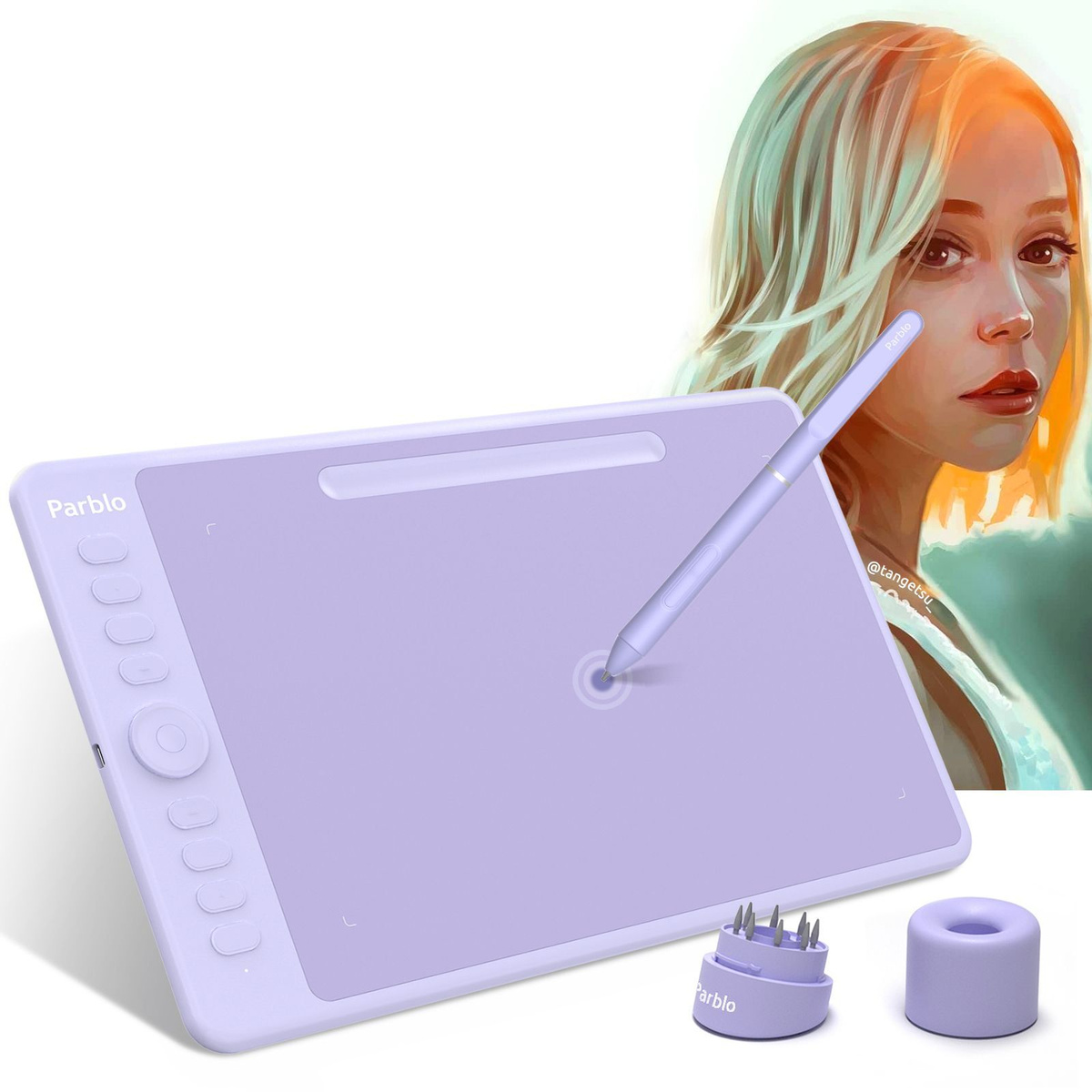 Графический планшет Parblo Intangbo M Lilac Purple