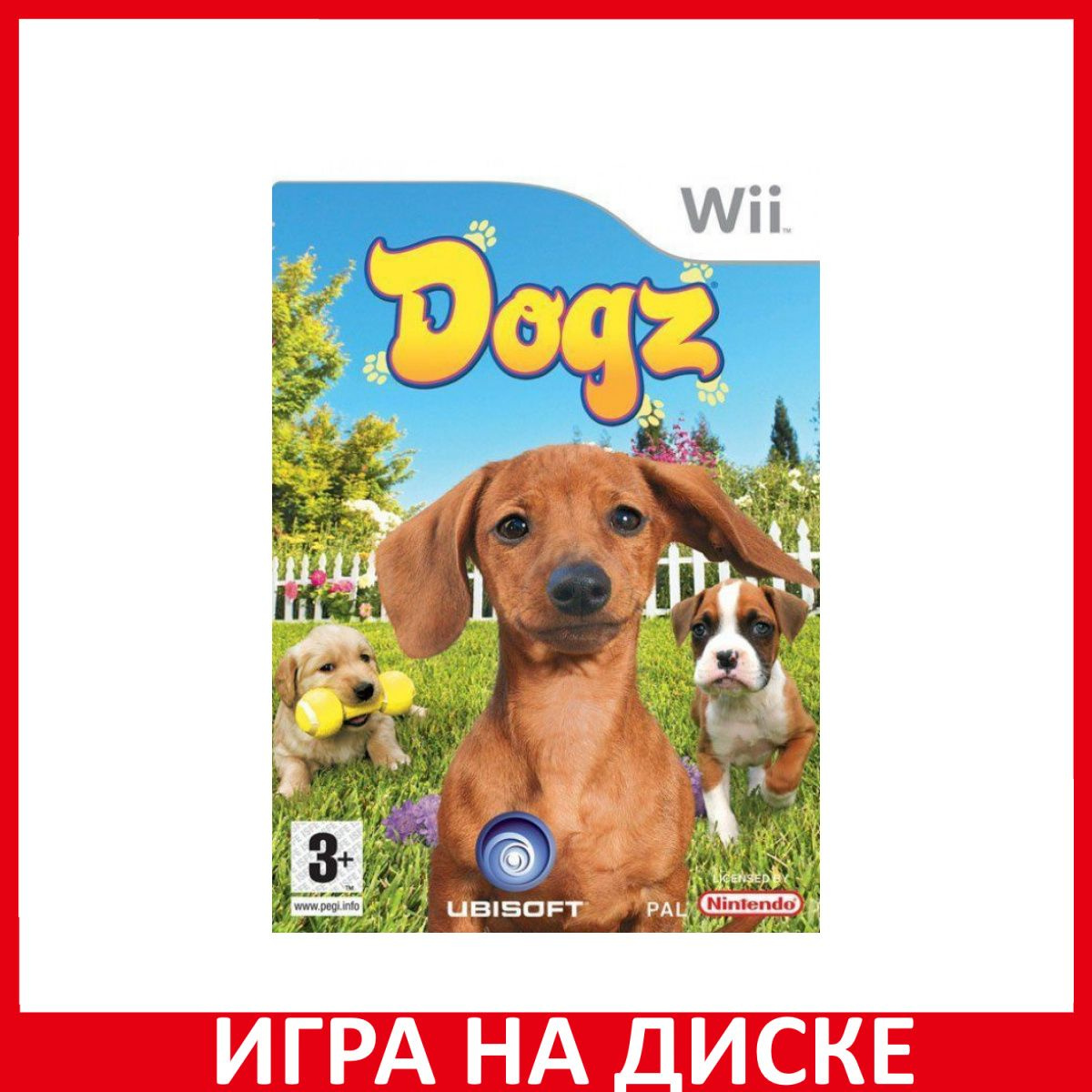 Диск с Игрой Dogz (Wii/WiiU). Новый лицензионный запечатанный диск.