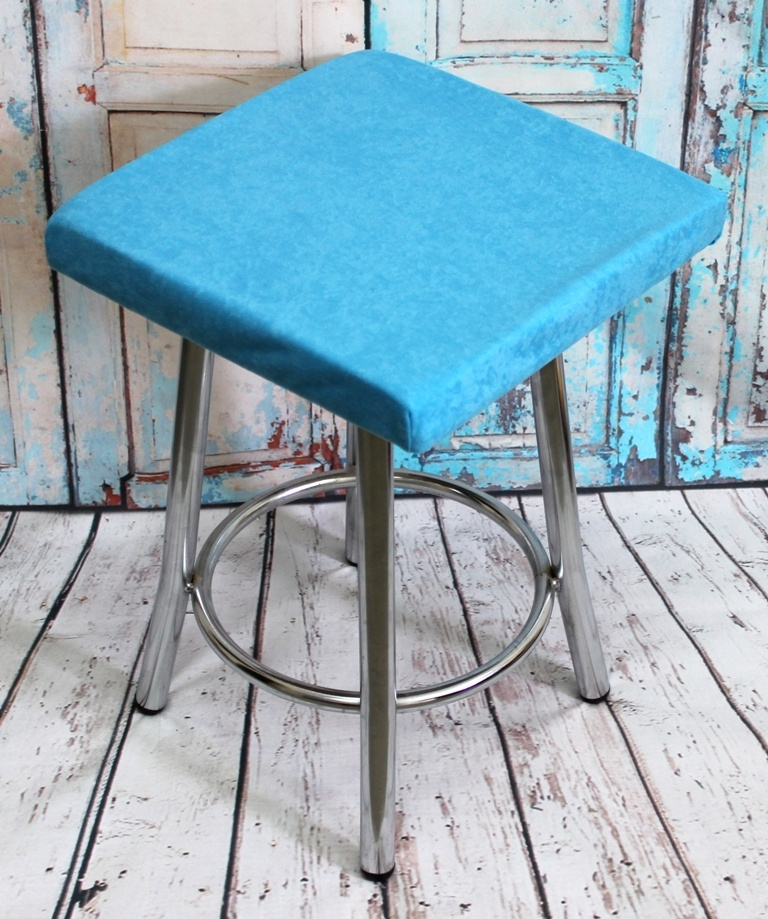 Подушка для сиденья МАТЕХ VELOURS CUADRO LINE 33х33 см. Цвет светло-голубой, арт. 30-942  #1