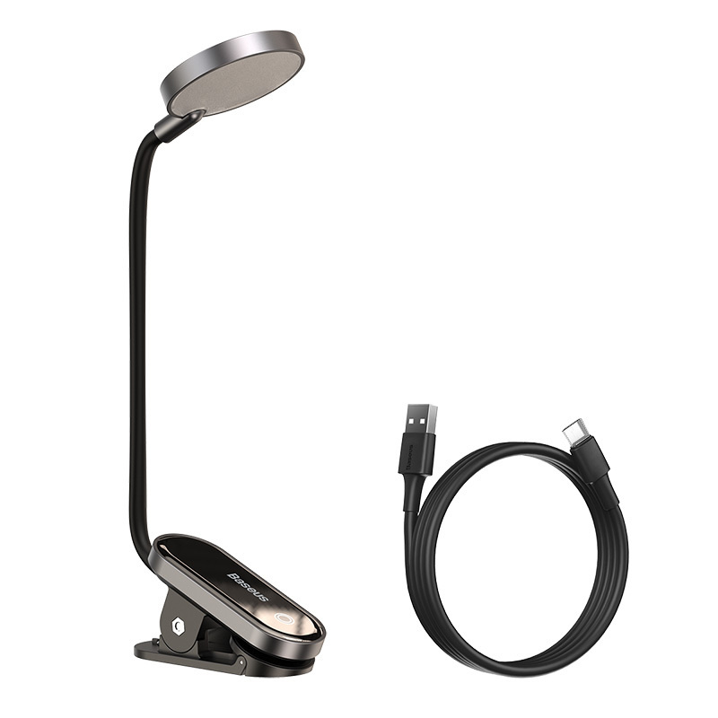 Настольная лампа Baseus Comfort Reading Mini Clip Lamp (DGRAD-0G) Dark Gray #1