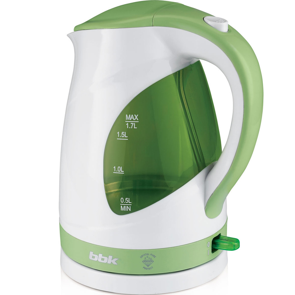 Электрический чайник EK1700P BBK, белый/зеленый #1