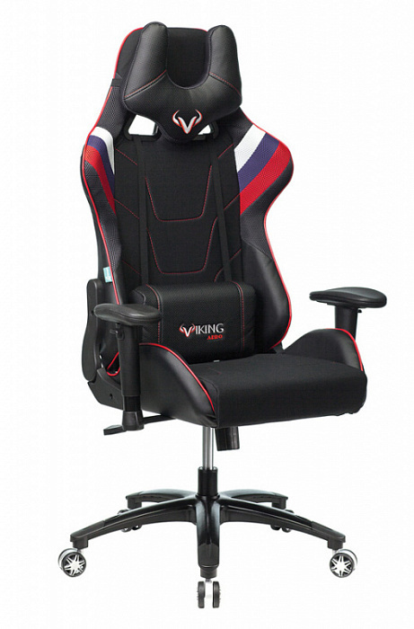 Кресло ZOMBIE VIKING 4 AERO RUS белый/синий/красный черный #1