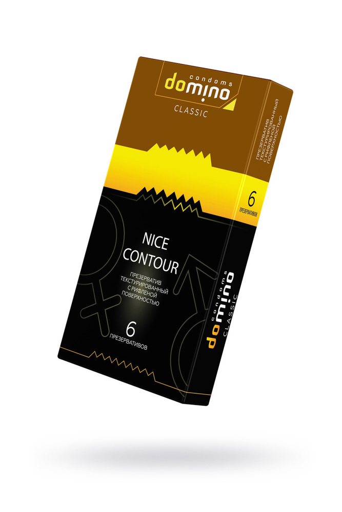 Ребристые презервативы Domino Nicу Contour (6 шт) #1