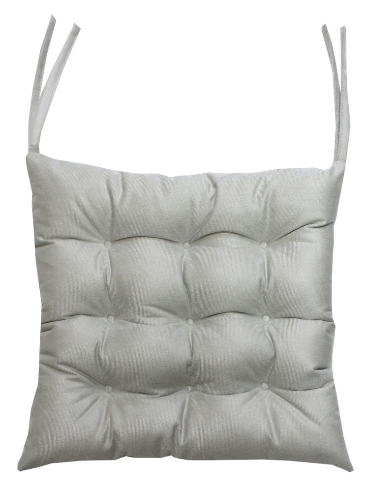 Подушка для сиденья МАТЕХ ARIA LINE 42х42 см. Цвет светло-серый, арт. 35-428  #1