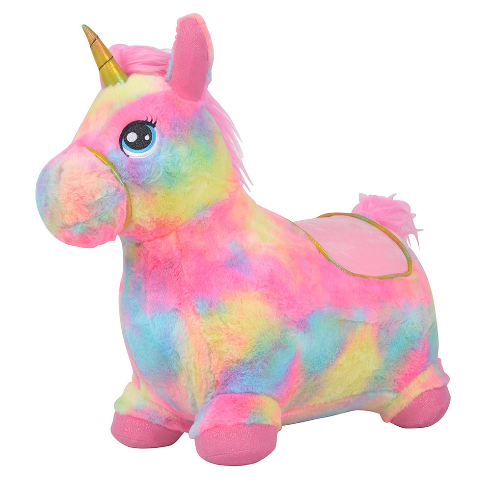 Прыгуны-животные Pituso Единорог PVC+ съемный плюшевый чехол разноцветный  #1