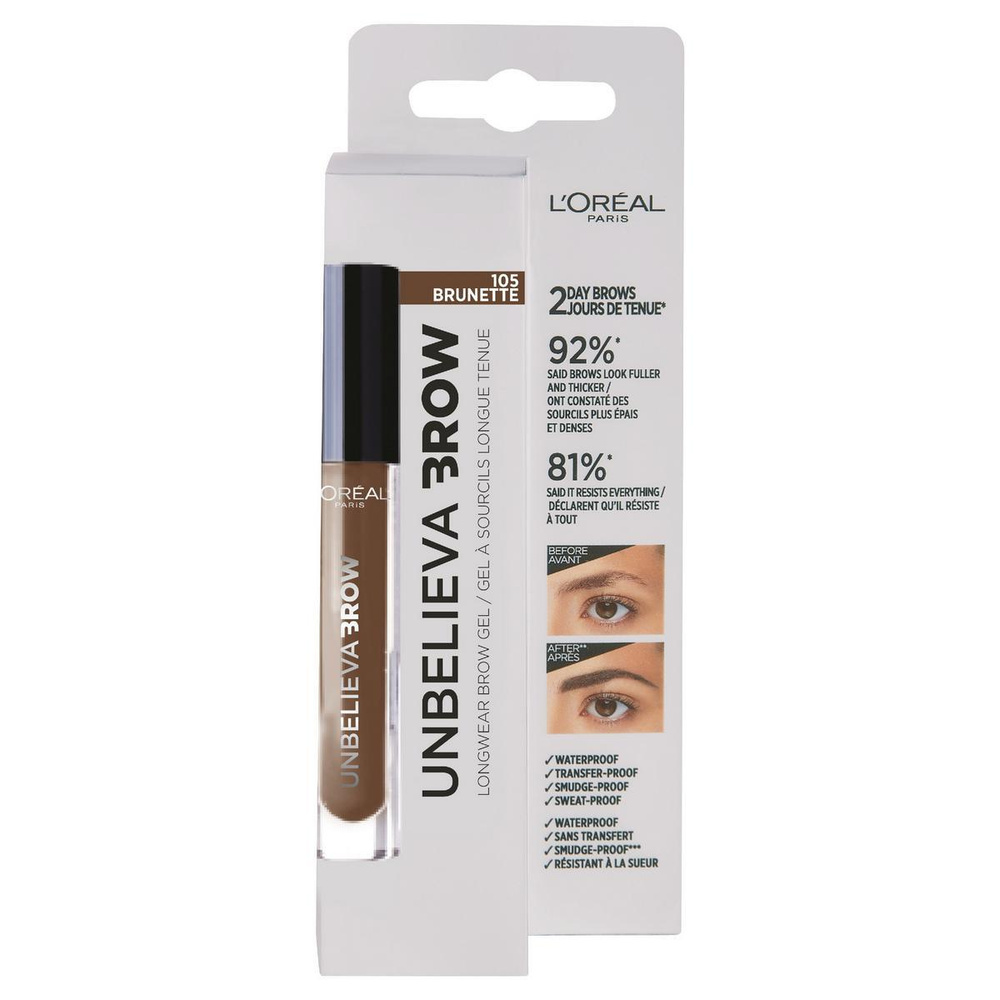 Тинт для бровей L'Oreal Paris Unbelieva Brow, водостойкий, оттенок 105, Брюнет  #1