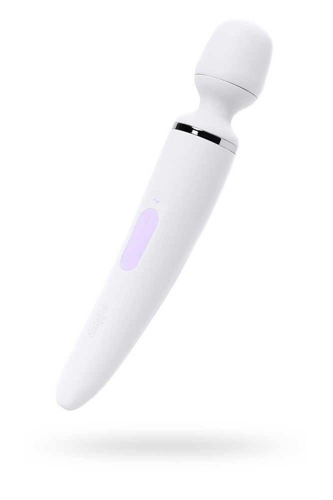 Нереалистичный вибратор Satisfyer Woman Wand , 10 режимов вибрации, ABS пластик, Белый, 34 см, 5,7  #1