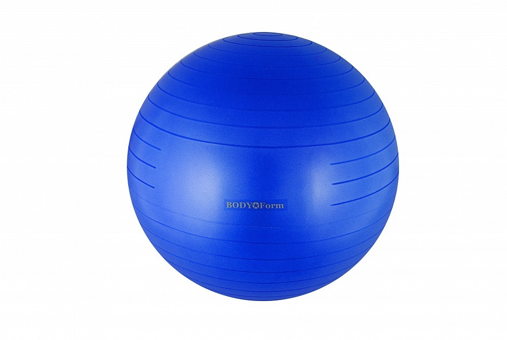 Мяч гимнастический BODY Form BF-GB01AB (22") 55 см. "антивзрыв" (синий)  #1