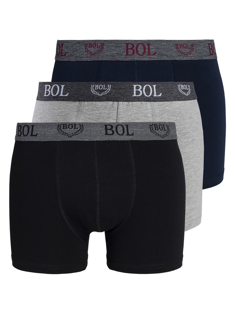 Комплект трусов боксеры BOL Men's, 3 шт #1