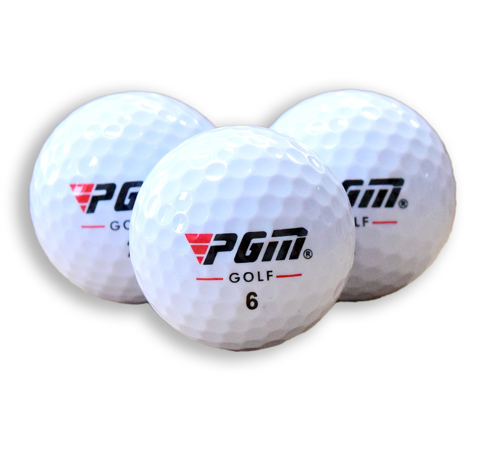 Мячи для гольфа белые PGM (3 мяча) #1