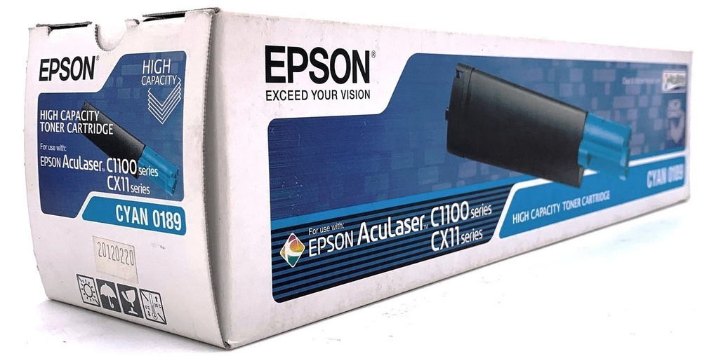 Картридж Epson лазерный №0189 (C13S050189) голубой увеличенный для принтера AcuLaser C1100, C1100N  #1