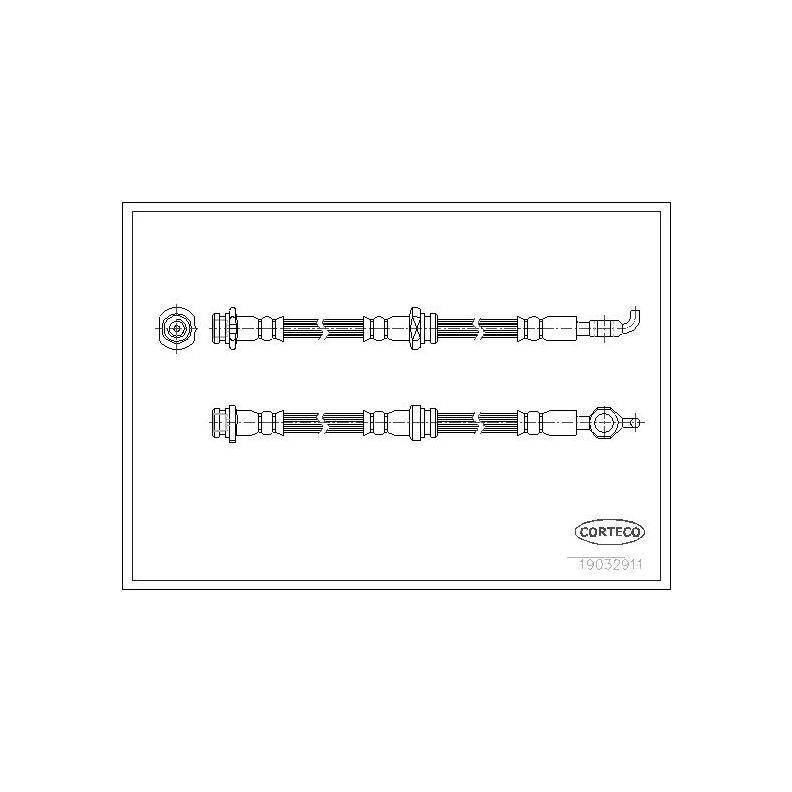CORTECO Трубки тормозные, арт. 19032911 #1