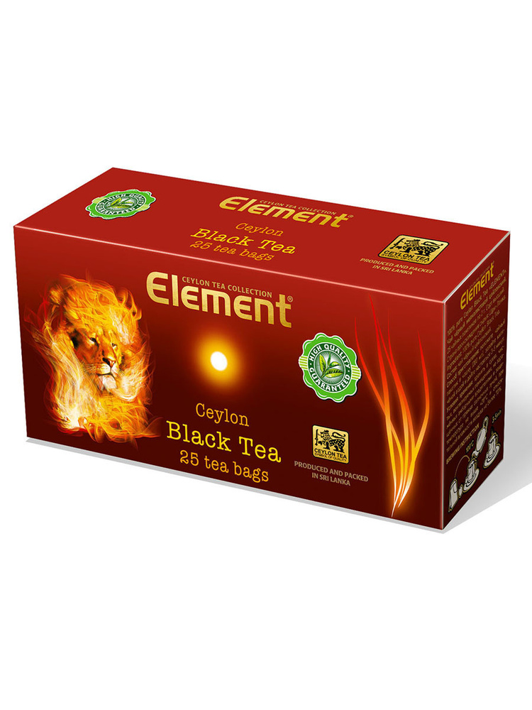 Чай цейлонский "Element" "Black Tea" Классический черный в пакетиках (25 шт)  #1