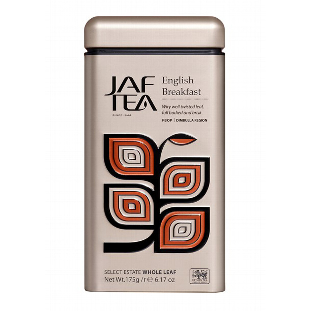 Чай цейлонский JAF TEA "English Breakfast" чёрный листовой, сорт FBOP, 175 г.  #1