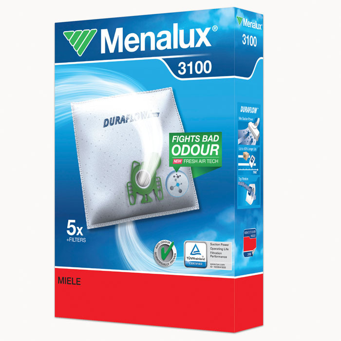 Синтетические мешки для пылесоса MIELE пластиковая рамка Menalux 3100, 5 штук  #1