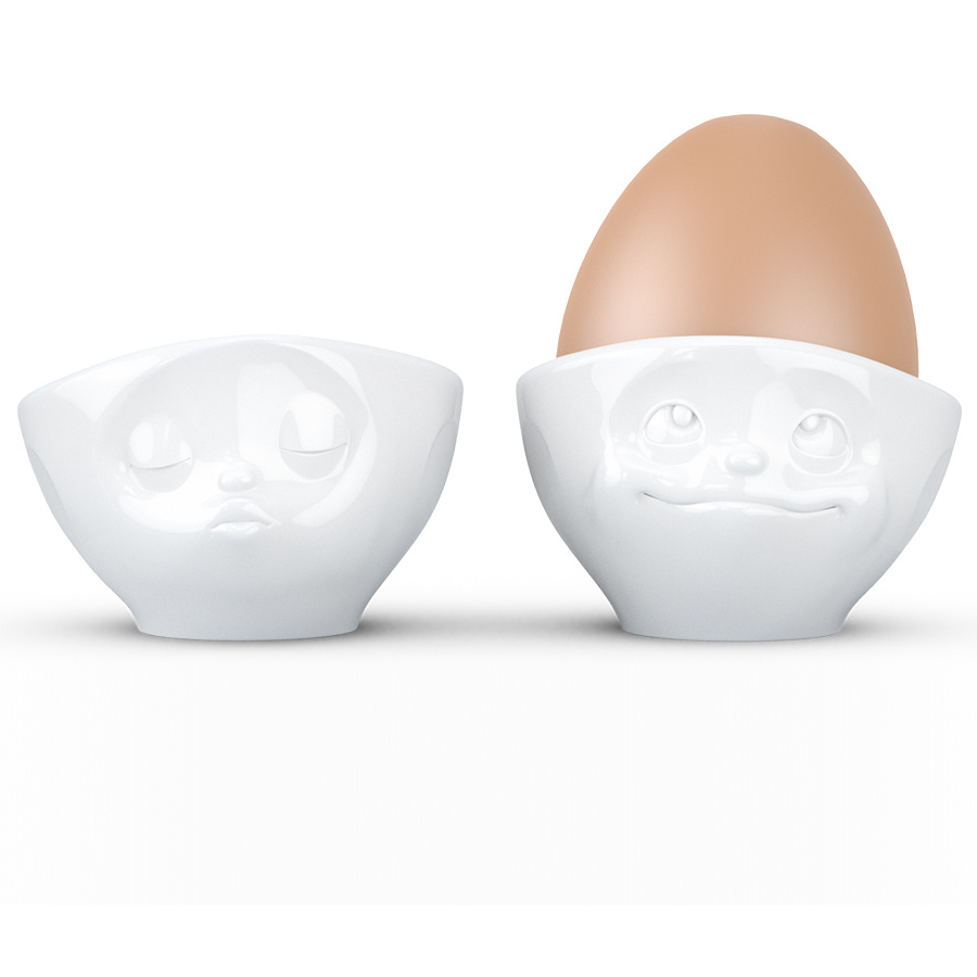 Набор из 2 подставок для яиц Tassen Kissing & Dreamy белый #1