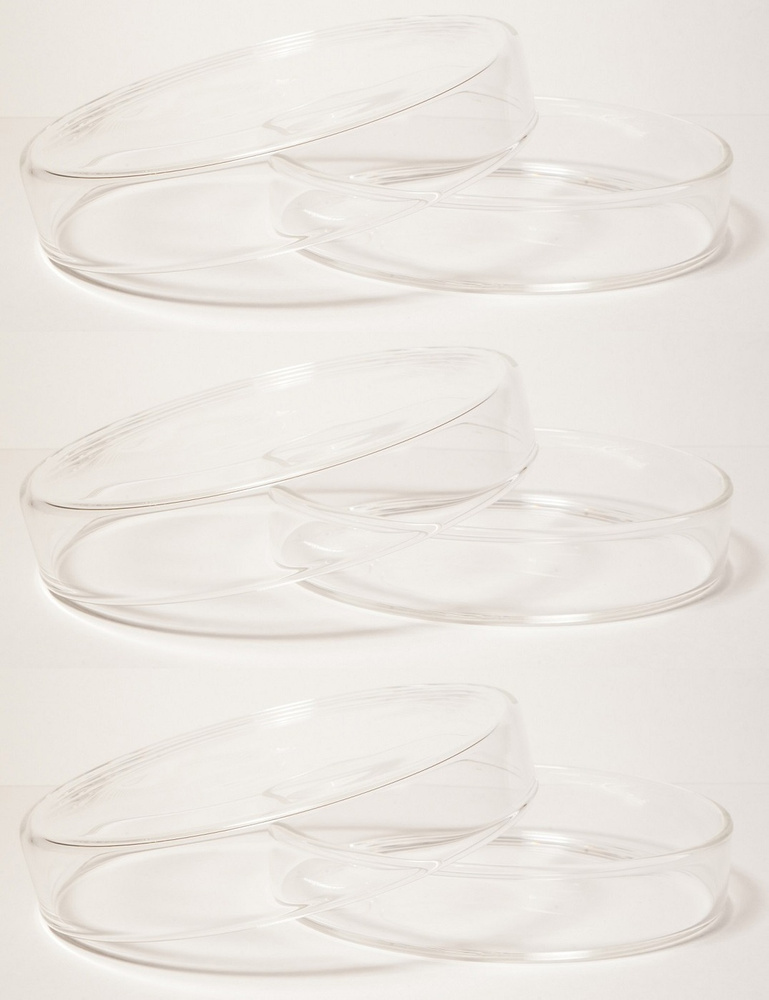 Стеклянные чашки Петри 90х18 мм - 3 шт #1