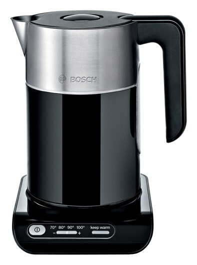 Чайник Bosch TWK8613P 1.5л. 2400Вт черный/серебристый (нержавеющая сталь)  #1