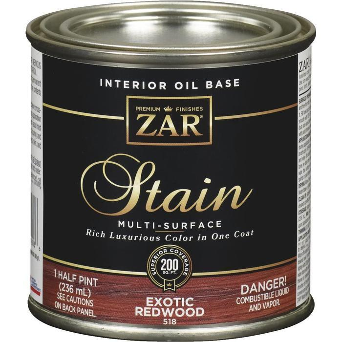 Льняное тонирующее масло Zar Oil Base Wood Stain № 170 Шелковисто серый (Silk Gray) по дереву 0,236л. #1