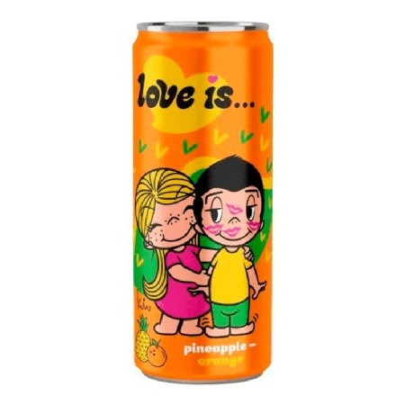 Газированный напиток Love Is Pineapple-Orange / Love Is со вкусом ананаса и апельсина 330 мл  #1