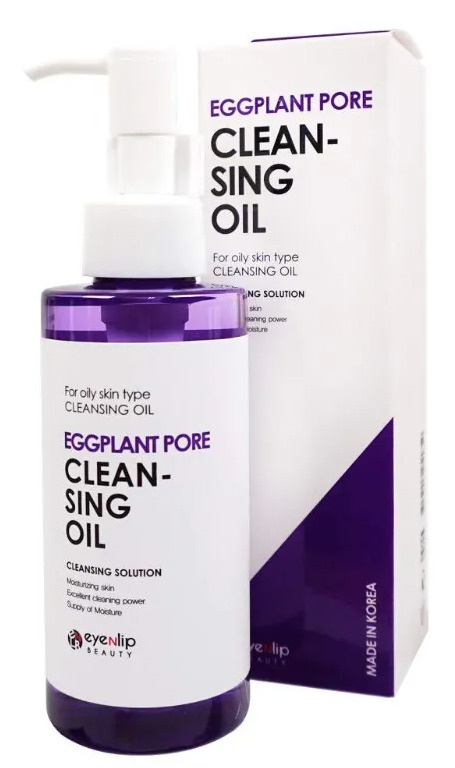 Eyenlip beauty Гидрофильное масло для жирной кожи лица, очищающее поры - Eggplant Pore Cleansing Oil #1