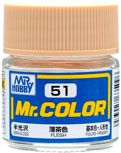 Mr.Color Краска эмалевая цвет Телеснный полуматовый, 10мл #1