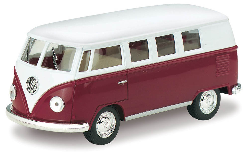 Машинка металлическая Kinsmart 1:32 1962 Volkswagen Classical Bus (Фольцваген Автобус) 5060DKT инерционная, #1