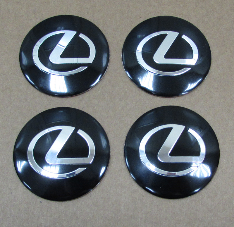 Наклейка OR-6 "LEXUS" на автомоб, колпаки, диски (диаметр 65мм.) пластик/ комп. 4шт.  #1