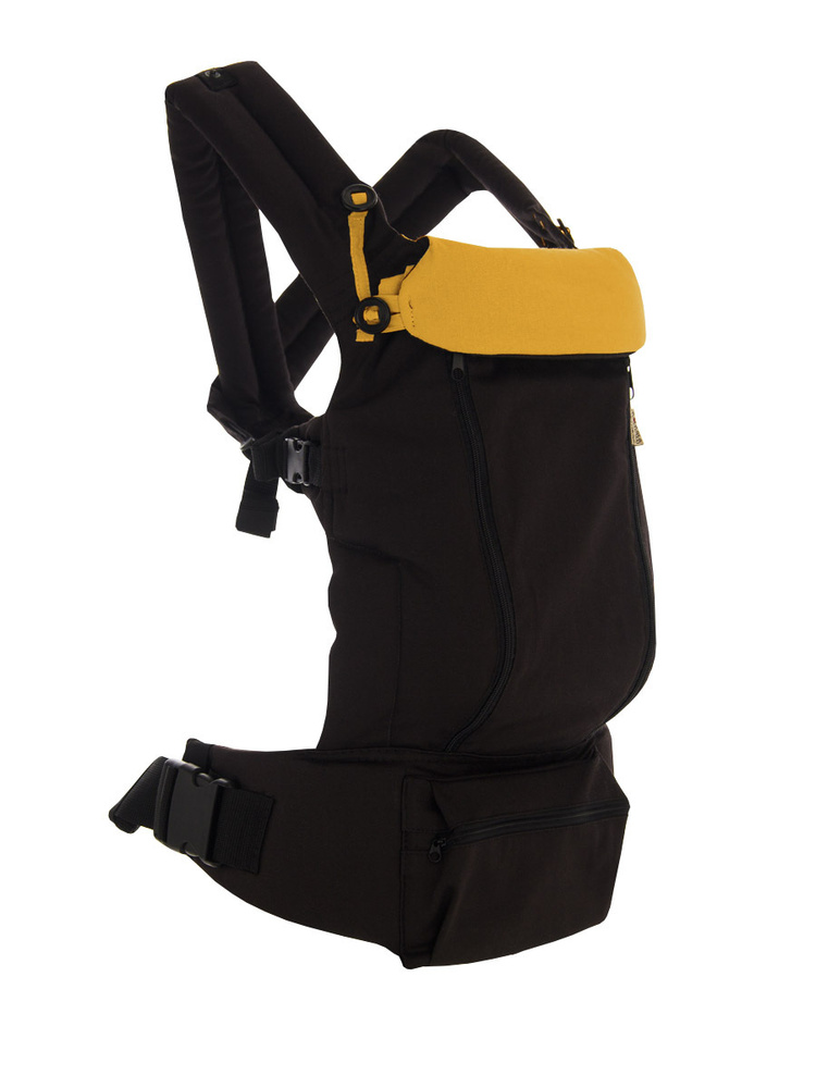 Амама Эрго-рюкзак проветриваемый М-КРУЧЕР, хлопок, эластан, цвет: мокко, горчичный  #1