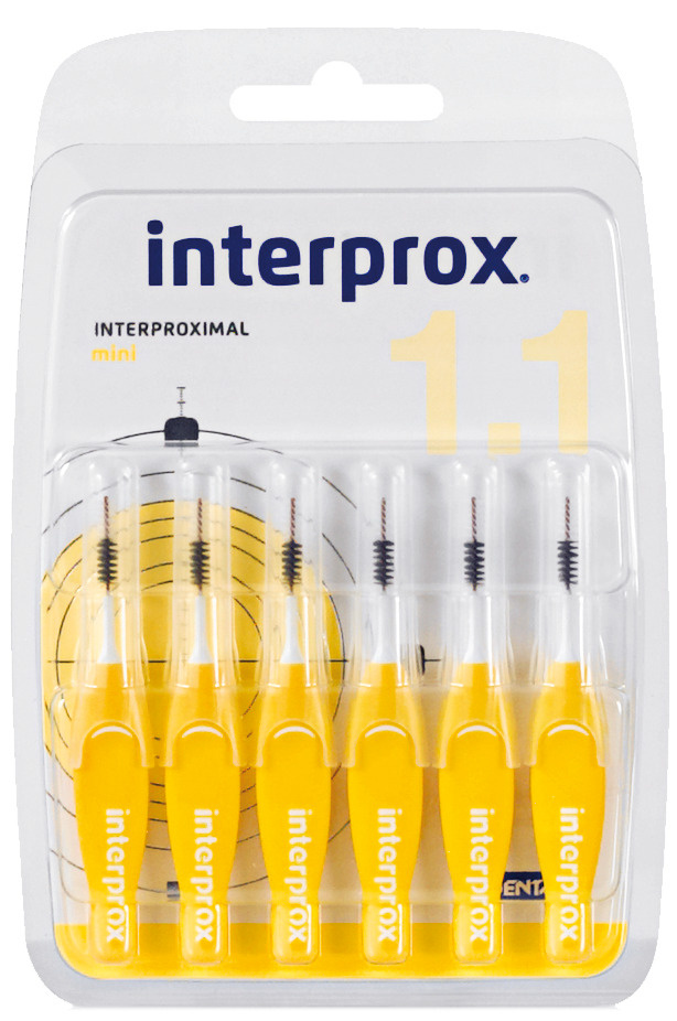 Межзубные ершики для брекетов Interprox Mini 4G, 6 шт (1,1 мм), 1 упаковка  #1