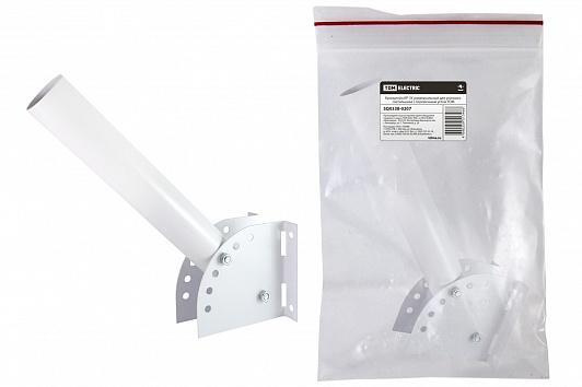 Кронштейн универсальный для уличного светильника с переменным углом (370х125х106 мм, 25 кг, сталь)  #1
