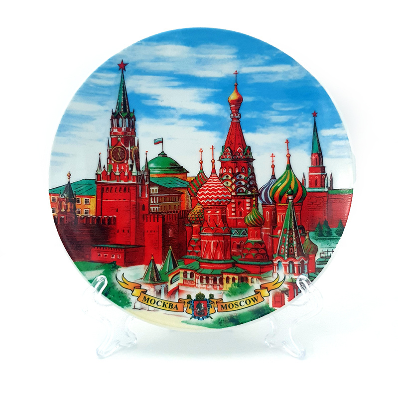 Тарелка "Москва, городские виды" (15 см) #1