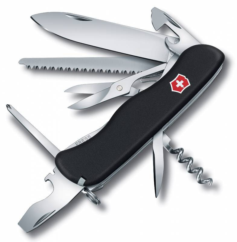 Нож перочинный Victorinox OUTRIDER (0.8513.3) 111 мм, 14 функций, черный, картонная коробка  #1