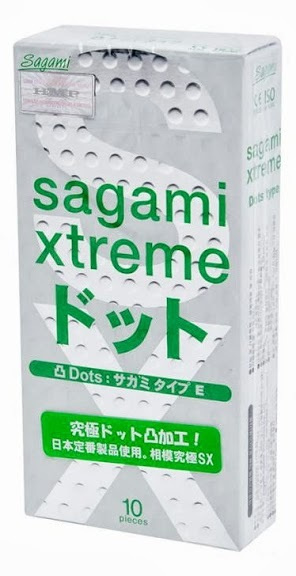 Презервативы Sagami Xtreme Type-E с точками - 10 шт, Sagami, Япония #1