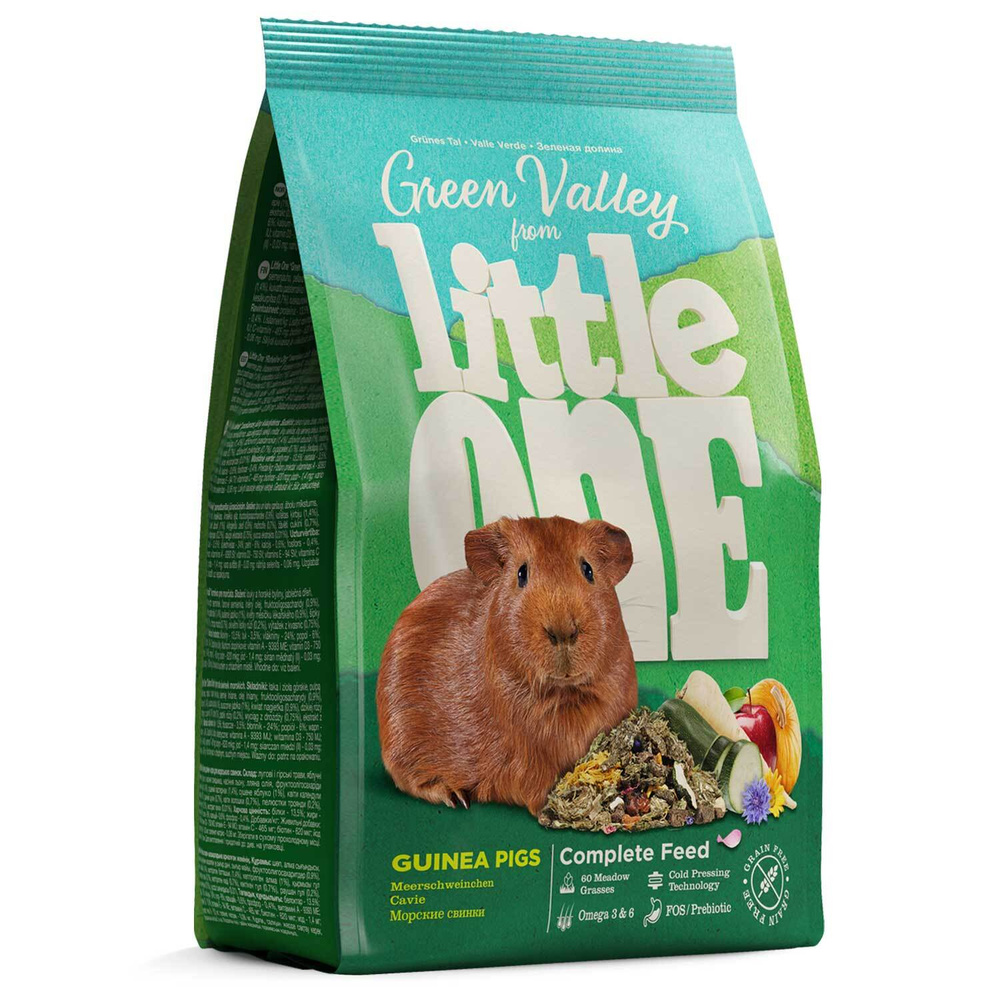Little One "Зеленая долина" Корм из разнотравья для морских свинок, пакет 750 г * 4 шт  #1