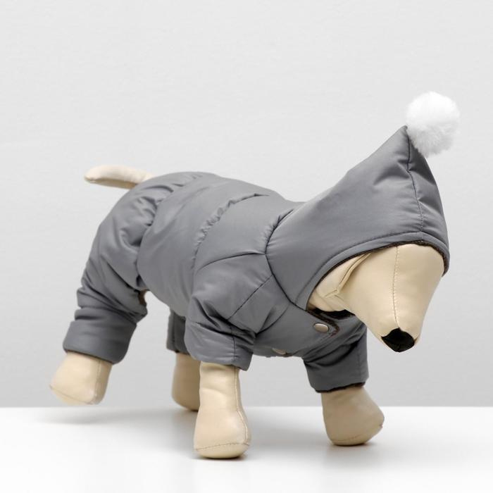 Комбинезон для собак Sima-land зимний с капюшоном и помпоном, XL (1723469)  #1
