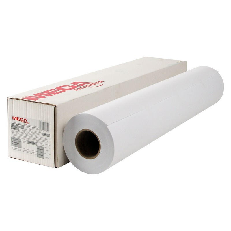 Бумага широкоформатная ProMEGA engineer InkJet 70г 841ммх175 76мм #1