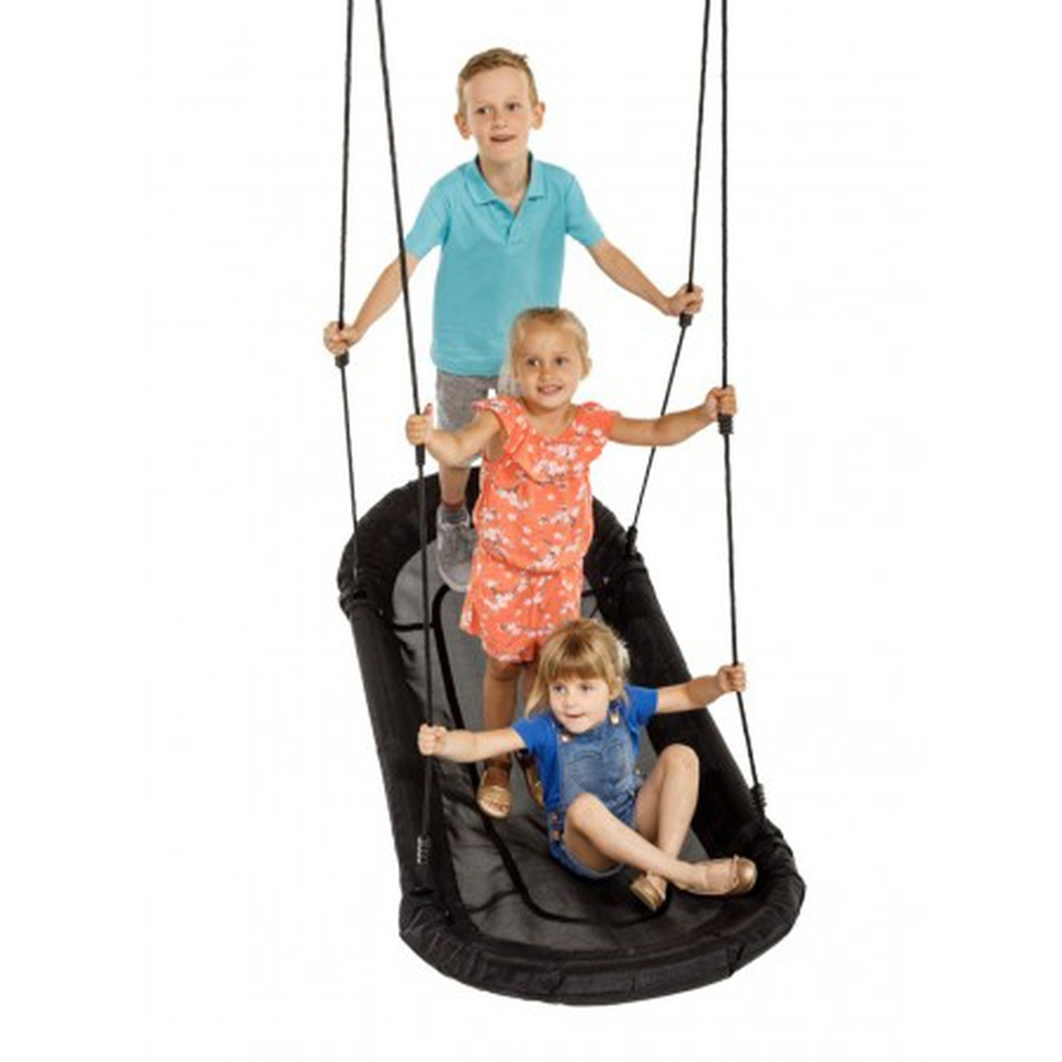 Подвесные качели-лодочка для детей Grandoh (150 кг, Бельгия, черные)  #1