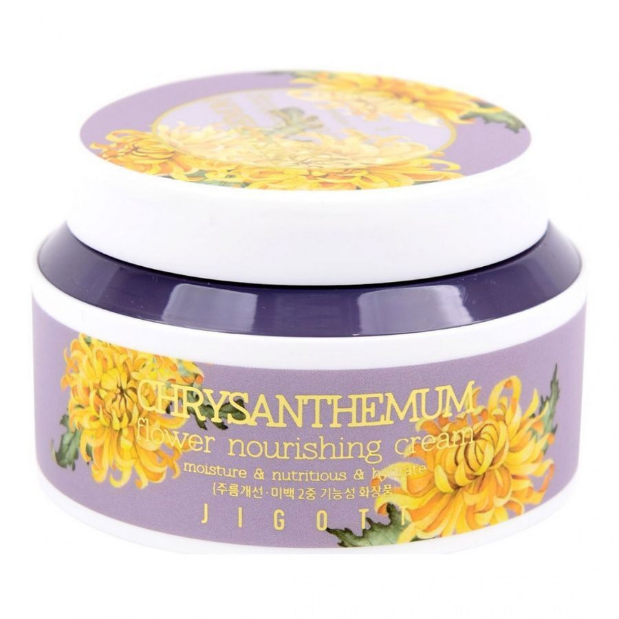 Jigott Питательный крем для лица с экстрактом хризантемы Chrysanthemum Flower Nourishing Cream, 100 мл #1