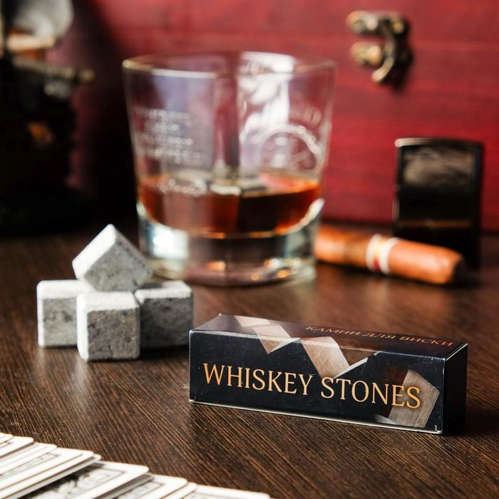 Камни для виски Whiskey stones , натуральный стеатит, 4 шт #1