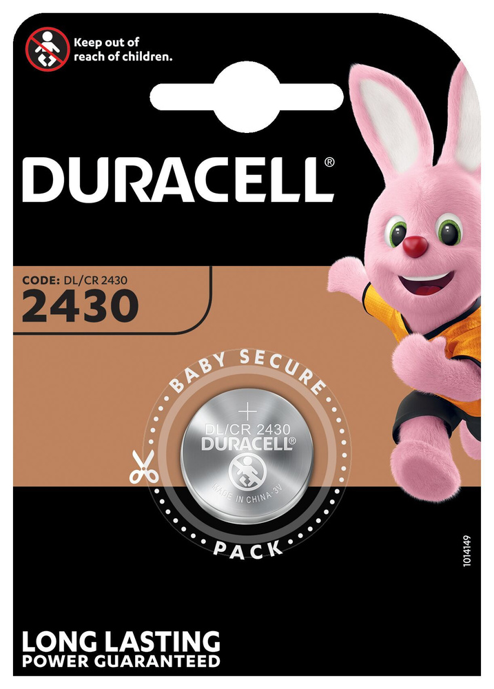 Батарейка DURACELL CR2430 Lithium 1 шт. #1