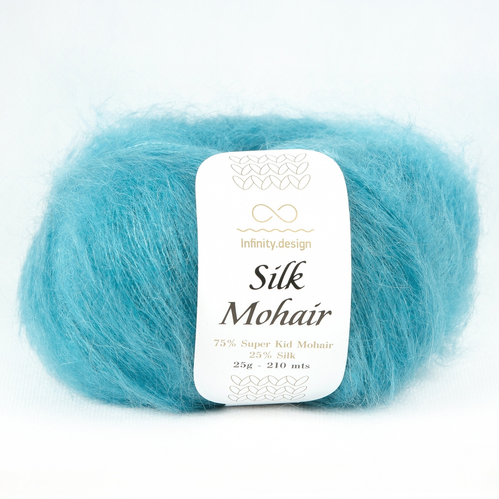 Пряжа для вязания Infinity Design Silk Mohair (6553 Petrol) 3 мотка #1