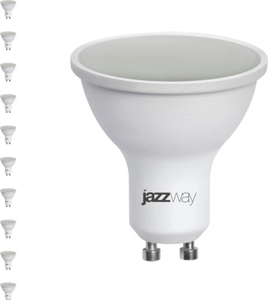Светодиодная лампа JazzWay PLED Super Power 7W эквивалент 50W 3000K 520Лм GU10 для спотов MR16 (комплект #1