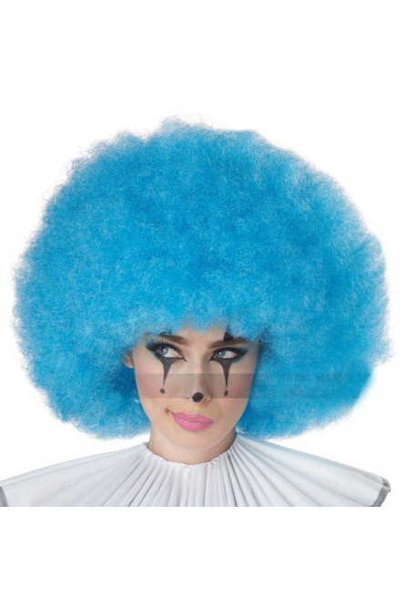Голубой кудрявый парик клоуна Cali-23 #1