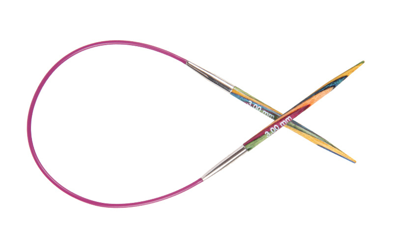 Спицы для вязания Knit Pro круговые, деревянные Symfonie 2мм 25см, арт.20980  #1